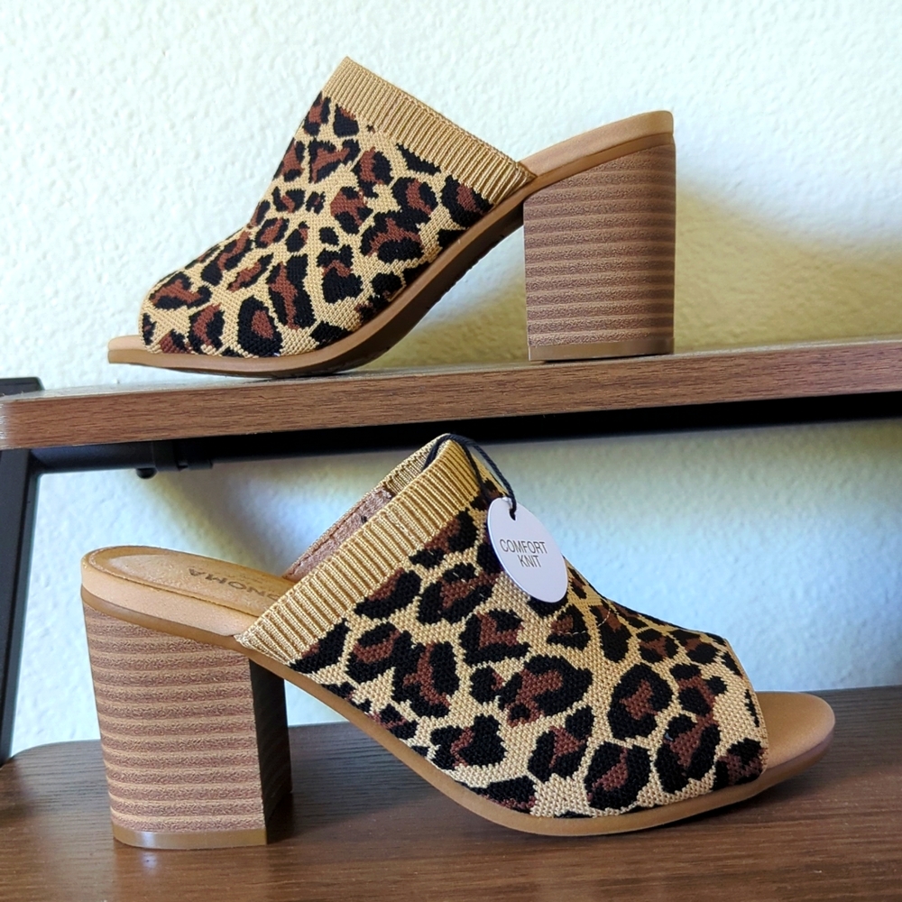 Leopard Block Heels 🐆